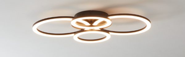 Φωτιστικό LED Premium Καφέ DM001-4 - Ρυθμιζόμενη Λειτουργικότητα και Ασύμμετρος Σχεδιασμός, Ιδανικό για Στυλάτο Δείπνο