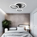 Σύγχρονος Κυκλικός Φωτιστικό LED Μαύρο DM001-3 - Κομψός Σχεδιασμός και Πολυμορφική Λειτουργικότητα, Ιδανικό για Σύγχρονο Καθιστικό