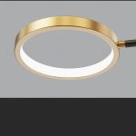 Φωτιστικό LED Πολυτελείας Μαύρο/Χρυσό DM9030-9 - Προηγμένος Φωτισμός με Ασύμμετρο Σχεδιασμό, Ιδανικό για Κομψό Dining.