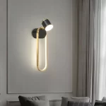 Εφαρμογή LED Μοντέρνα Μαύρη/Χρυσή, DM95, 3 Τύποι Φωτισμού, 56W - Πολυτελές Σχέδιο για το Υπνοδωμάτιο