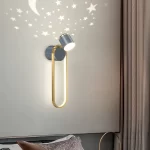 Εφαρμογή LED Μοντέρνα Μαύρη/Χρυσή, DM95, 3 Τύποι Φωτισμού, 56W - Πολυτελές Σχέδιο για το Υπνοδωμάτιο
