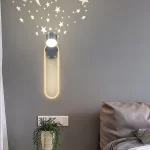 Εφαρμογή LED Μοντέρνα Μαύρη/Χρυσή, DM95, 3 Τύποι Φωτισμού, 56W - Πολυτελές Σχέδιο για το Υπνοδωμάτιο