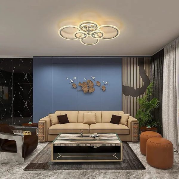 Πολυτελής LED Φωτιστικό, Λευκό, 80x60x15εκ, Μοντέρνος Σχεδιασμός και Αποτελεσματικός Φωτισμός - Ιδανικό για Γραφείο