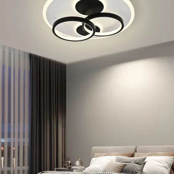 Φωτιστικό LED με Κυκλικό Μοντέρνο Σχεδιασμό DM9057/R Μαύρο/Λευκό - Κομψός και Λειτουργικός Φωτισμός, Ιδανικός για Σύγχρονα Εσωτερικά.