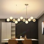 Φωτιστικό LED Σφαιρικό DM 369-11GD Χρυσό με 11 Σφαίρες Φωτός - Μοντέρνος Φωτισμός και Πρεμιέρας Σχεδιασμός για Εκλεπτυσμένα Εσωτερικά.