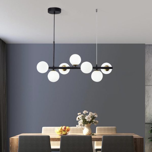 Φωτιστικό LED DM 369-7BK με 7 λαμπτήρες - Προηγμένος φωτισμός και στυλάτος σχεδιασμός για κομψά εσωτερικά.
