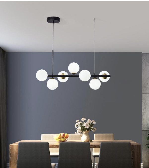 Φωτιστικό LED DM 369-7BK με 7 λαμπτήρες - Προηγμένος φωτισμός και στυλάτος σχεδιασμός για κομψά εσωτερικά.