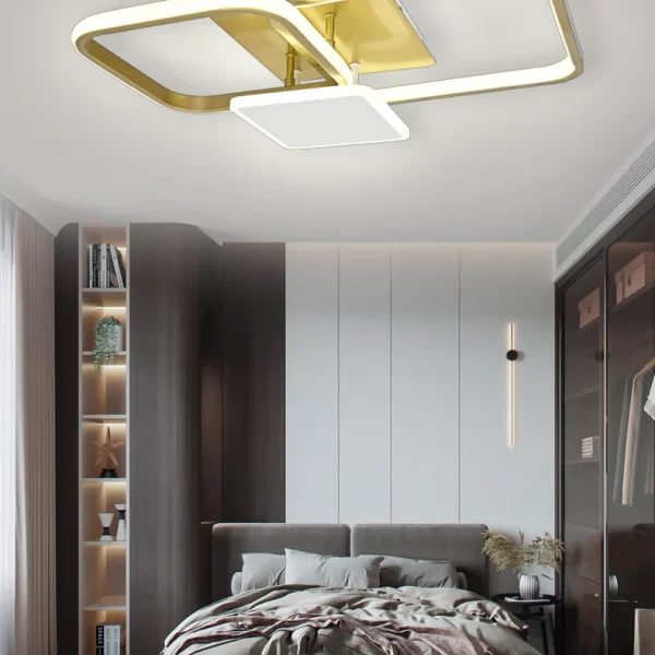 Φωτιστικό LED De Lux DM9039 Χρυσό με Ρυθμιζόμενο Φωτισμό - Λειτουργικό και Αισθητικό Φως για Κομψές Ατμόσφαιρες