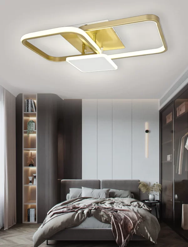 Φωτιστικό LED De Lux DM9039 Χρυσό με Ρυθμιζόμενο Φωτισμό - Λειτουργικό και Αισθητικό Φως για Κομψές Ατμόσφαιρες