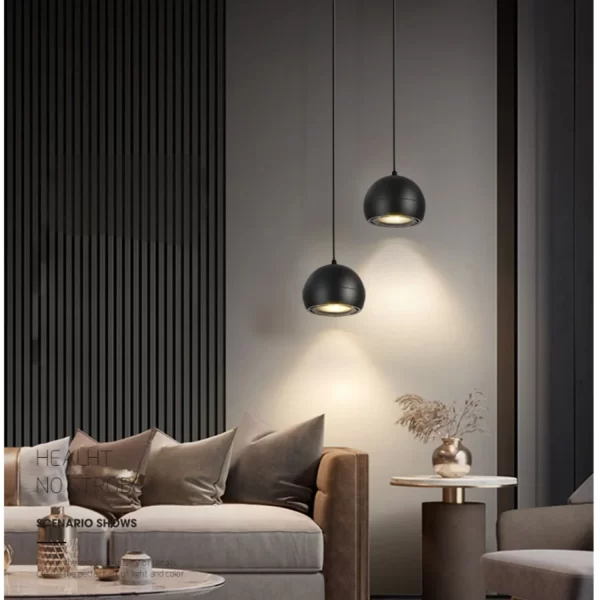 Κρεμαστό LED Μαύρο Για Μαγνητικό Ράγα, 7W - Φως Φυσικό, Κατάλληλο Για Σύγχρονο Φωτισμό