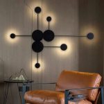 Εφαρμογή LED Κομψή DM2627 Μαύρη - Γεωμετρικός Φωτισμός Ουδέτερου Τόνου, Κατάλληλη Για Κομψούς Χώρους