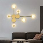 Εφαρμογή LED Premium DM2627 Χρυσό - Γεωμετρικός Σχεδιασμός και Φωτισμός Ουδέτερος, Ιδανικός για Σύγχρονα Δωμάτια