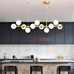 Φωτιστικό LED Σφαιρικό DM 369-11GD Χρυσό με 11 Σφαίρες Φωτός - Μοντέρνος Φωτισμός και Πρεμιέρας Σχεδιασμός για Εκλεπτυσμένα Εσωτερικά.