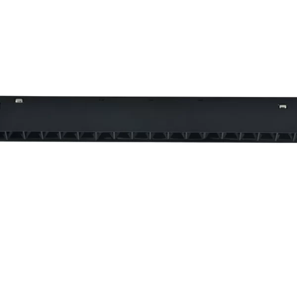 Μαύρο LED Πλέγμα Για Μαγνητικό Ράγα, 18W - Ενσωματωμένο Φως Ουδέτερο, Κατάλληλο Για Αποτελεσματικό Φωτισμό