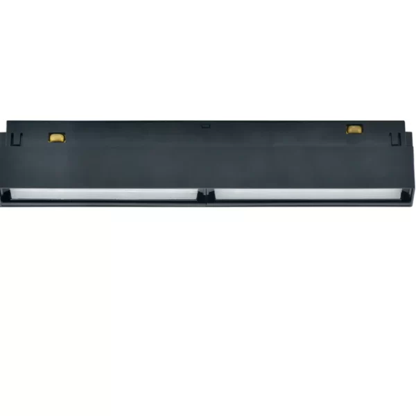 Διπλή Μαύρη Ταινία LED Για Μαγνητικό Ράγα, 12W - Ενσωματωμένος Φωτισμός Σε Ουδέτερο Χρώμα, Ιδανικός Για Σύγχρονους Χώρους