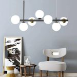Φωτιστικό LED DM 369-7BK με 7 λαμπτήρες - Προηγμένος φωτισμός και στυλάτος σχεδιασμός για κομψά εσωτερικά.
