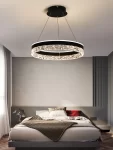 Φωτιστικό LED Πολυτελείας Τύπου Κρεμαστό DM1437BK Μαύρο - Ρυθμιζόμενο και Πολυλειτουργικό, Ιδανικό για Σύγχρονα Σαλόνια και Γραφεία