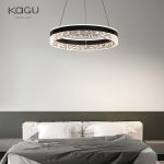 Φωτιστικό LED Πολυτελείας Τύπου Κρεμαστό DM1437BK Μαύρο - Ρυθμιζόμενο και Πολυλειτουργικό, Ιδανικό για Σύγχρονα Σαλόνια και Γραφεία