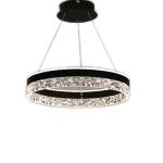 Φωτιστικό LED Πολυτελείας Τύπου Κρεμαστό DM1437BK Μαύρο - Ρυθμιζόμενο και Πολυλειτουργικό, Ιδανικό για Σύγχρονα Σαλόνια και Γραφεία