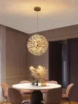 Κρυστάλλινο Φωτιστικό LED Σε Χρυσό Χρώμα DM3350/500 - Λαμπερά Κρύσταλλα για Πολυτελή Φωτισμό στα Καθιστικά.