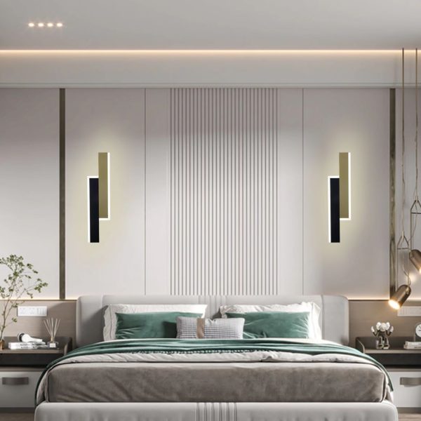 Εφαρμόστε το Σύγχρονο LED Χρυσό/Μαύρο DM3929 BK+GD 40CM - Στιλάτος Φωτισμός για το Καθιστικό και το Υπνοδωμάτιο