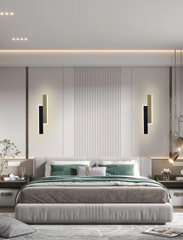 Εφαρμόστε το Σύγχρονο LED Χρυσό/Μαύρο DM3929 BK+GD 40CM - Στιλάτος Φωτισμός για το Καθιστικό και το Υπνοδωμάτιο