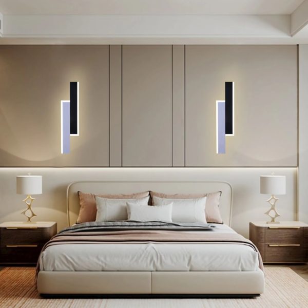 Εφαρμόστε το LED Σύγχρονο Λευκό/Μαύρο DM3929 BK+WH 40CM - Αισθητική Λύση για τη Μοντέρνα Φωτιστική του Δωματίου.