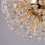 Κρυστάλλινο Φωτιστικό LED Σε Χρυσό Χρώμα DM3350/500 - Λαμπερά Κρύσταλλα για Πολυτελή Φωτισμό στα Καθιστικά.