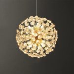 Κρυστάλλινο Φωτιστικό LED Σε Χρυσό Χρώμα DM3350/500 - Λαμπερά Κρύσταλλα για Πολυτελή Φωτισμό στα Καθιστικά.
