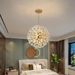 Κρυστάλλινο Φωτιστικό LED Σε Χρυσό Χρώμα DM3350/500 - Λαμπερά Κρύσταλλα για Πολυτελή Φωτισμό στα Καθιστικά.