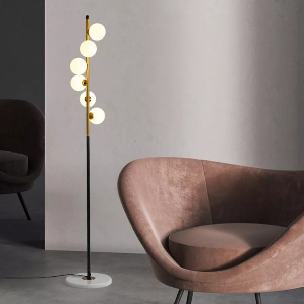 Πολυτελής δαπέδιο λαμπτήρας με 5 LED G4 170cm DM8052 - Εντυπωσιακός σχεδιασμός για διακριτικές ατμόσφαιρες.