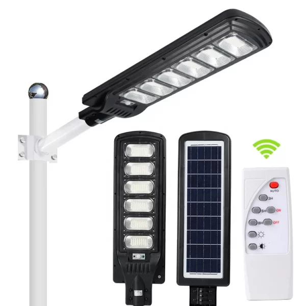 Σύγχρονο Ηλιακό Φωτιστικό 300W με Τηλεχειρισμό και Αισθητήρα Φωτός - Έξυπνος και Οικονομικός Φωτισμός για Εξωτερικούς Χώρους