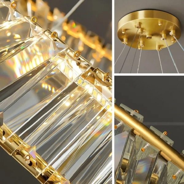 Κρυστάλλινο LED Φωτιστικό Κρεμαστό DM11-1 - Κομψός Φωτισμός για το Σαλόνι ή την Τραπεζαρία.