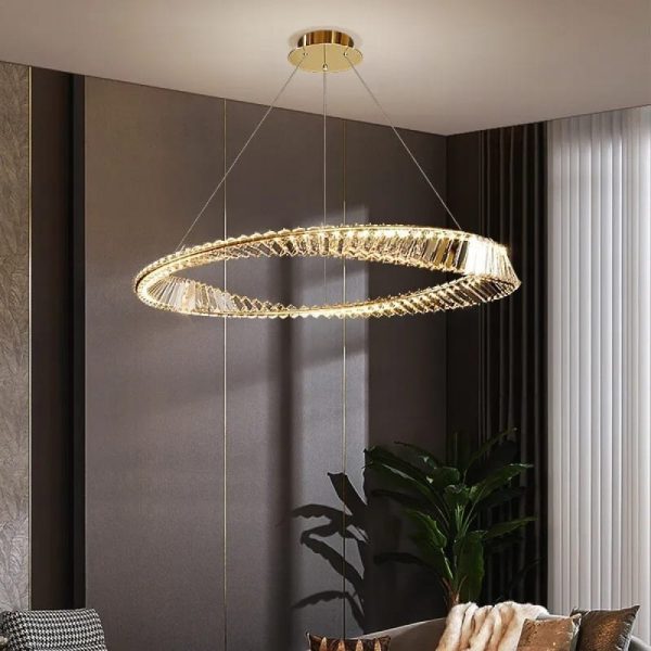 Κρυστάλλινο LED Φωτιστικό Κρεμαστό DM11-1 - Κομψός Φωτισμός για το Σαλόνι ή την Τραπεζαρία.
