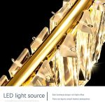 Κρυστάλλινο LED Φωτιστικό Κρεμαστό DM11-1 - Κομψός Φωτισμός για το Σαλόνι ή την Τραπεζαρία.