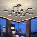 Φωτιστικό LED Lux DM9080/6+6+1, Μαύρο/Χρυσό - 13 Πηγές Φωτισμού για Μια Κομψή Ατμόσφαιρα