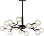 Φωτιστικό LED Lux DM 66104-25 Μαύρο, 25 Πηγές Φωτισμού - Κομψός και Μοντέρνος Φωτισμός για το Σπίτι σας