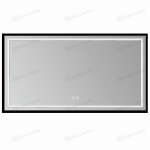 Καθρέφτης LED Μοντέλο DM033 80x60cm, Μαύρο - Φωτισμός Υποβάθρου και Λειτουργία Αποθάμβωσης για Μια Προηγμένη Εμπειρία στο Μπάνιο Σας
