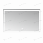 Καθρέφτης LED Κομψός 80x60cm Μοντέλο DM037Y - Σχεδιασμός Λείος με Λειτουργία Αποθάμβωσης και Φωτισμό Υποβάθρου