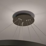 Κρεμαστό φωτιστικό LED DM Living, Μοντέλο DM23529/40+60 Μαύρο - Μοντέρνα Κομψότητα με Διακοσμητικά Κρύσταλλα για Διακριτικό Φωτισμό