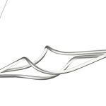 Κρεμαστό φωτιστικό LED Κυματιστό DM Living, Μοντέλο DM 8806/1200 Λευκό - Μοντέρνο και Κομψό Σχέδιο για Εξαιρετικό Φωτισμό σε Κάθε Χώρο