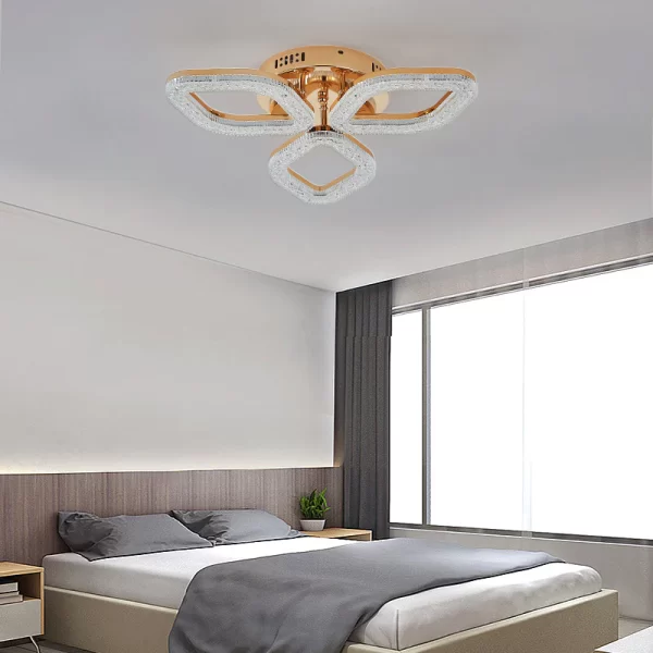 Σύγχρονο φωτιστικό LED DM Living, Μοντέλο DM301/3 - Ρυθμιζόμενος φωτισμός και κομψός σχεδιασμός με χρυσό φινίρισμα για σύγχρονα δωμάτια.