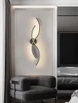 Εφαρμογή LED προηγμένης τεχνολογίας DM Living, Μοντέλο DM9088/2, Μαύρο - Καλλιτεχνικός και Μοντέρνος Φωτισμός για Σύγχρονα Δωμάτια