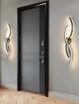 Εφαρμογή LED προηγμένης τεχνολογίας DM Living, Μοντέλο DM9088/2, Μαύρο - Καλλιτεχνικός και Μοντέρνος Φωτισμός για Σύγχρονα Δωμάτια
