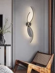 Εφαρμογή LED προηγμένης τεχνολογίας DM Living, Μοντέλο DM9088/2, Μαύρο - Καλλιτεχνικός και Μοντέρνος Φωτισμός για Σύγχρονα Δωμάτια