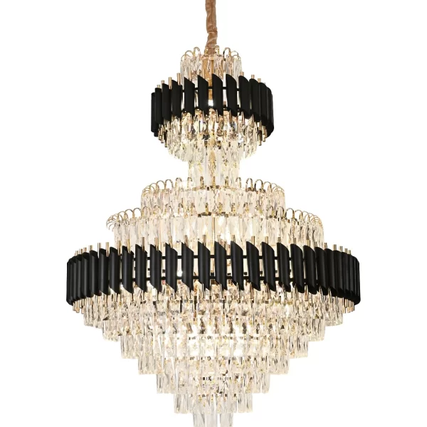 Καντηλάμπρα DM Living Μαύρη/Χρυσή, Μοντέλο DM89001/600x900 - Κομψό και Πολυτελές Σχέδιο, Εκλεπτυσμένος Φωτισμός για Κάθε Χώρο