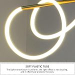 Κρεμαστό LED Φωτιστικό, 150cm, με Ρυθμιζόμενη Θερμοκρασία Χρώματος, Μοντέλο DM60040A-XL - Εξατομικευμένος Φωτισμός και Σύγχρονος Σχεδιασμός για τον Οροφή<strong>