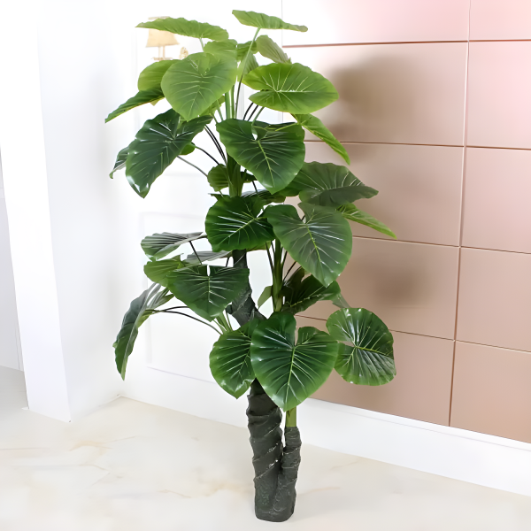Τεχνητό Φυτό Alocasia Odora PA06/150 Εκλεπτυσμένο Χωρίς Γλάστρα, 150εκ Πράσινο - Αρμονικό και Ιδανικό για Στυλιστικές Πινελιές