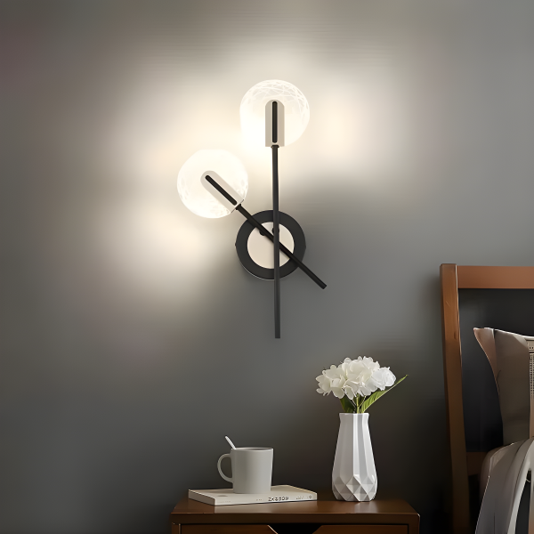 Εφαρμογή LED Premium με Σύγχρονο Σχεδιασμό και Μοντέρνες Λεπτομέρειες, Μοντέλο DM230725-2, Μαύρο/Χρυσό - Άψογο και Μοντέρνο για Κάθε Διακόσμηση