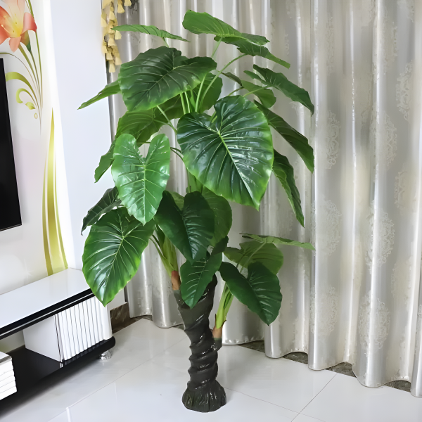 Τεχνητό Φυτό Alocasia Odora PA06/150 Εκλεπτυσμένο Χωρίς Γλάστρα, 150εκ Πράσινο - Αρμονικό και Ιδανικό για Στυλιστικές Πινελιές